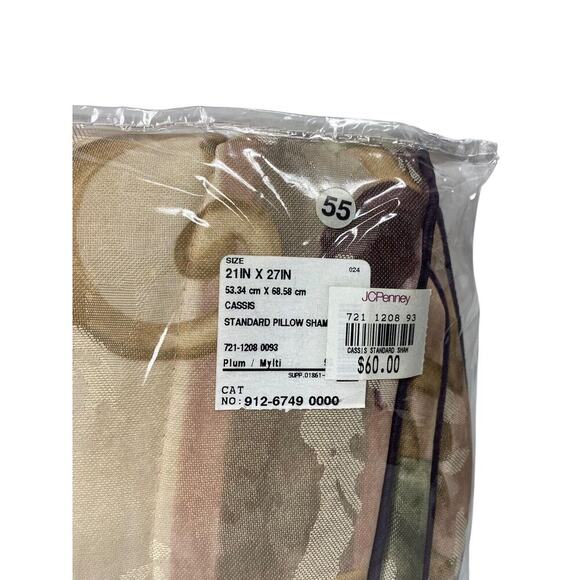 Croscill Chambord Cassis Amethyst Standard Pillow Sham Floral Classic NEW - Picture 6 of 8